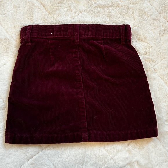 THE CHILDREN’S PLACE Denim Skirt and Burgundy Corduroy Skirt Bundle SIZE 4 - Picture 6 of 7